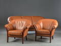 Sofa samt to lænestole, læder 3 Denne vare er sat til omsalg under nyt varenummer 5046524