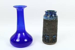 Vaser, 2 st, glas, keramik