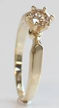 Solitairering, ca. 0.60 ct.
