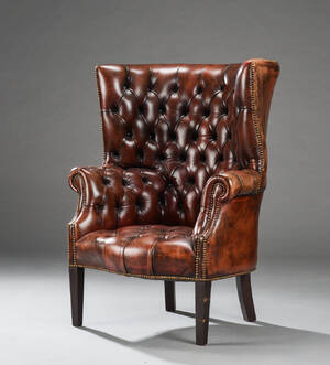 Chesterfield wingchair  øreklapstol  