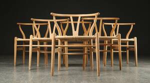 Hans J. Wegner. Seks Y- stole, model CH-24, eg 6 