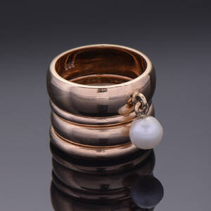 En samling ringe af 14 kt guld 4