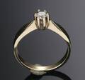 Brillantring af 14 kt. guld