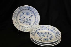 MEISSEN 4 TALLRIKAR DIAM 25