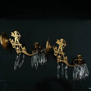 LJUSLAMPETTER, ett par, mässing, tidigt 1900-tal