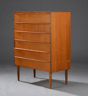 Kommode af teaktræ, 1960erne