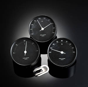 Georg Jensen. Termometer, barometer og hygrometer samt pengeclips 4