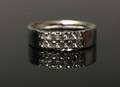Ring udført i platin med 10 brillanter, ca. 0.60 ct. Denne vare er sat til omsalg under nyt varenummer 4518222