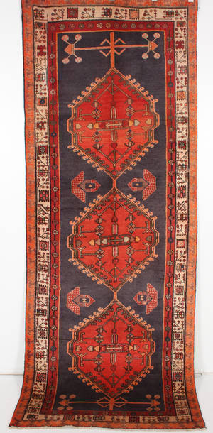 Persisk handknuten gallerimatta old Sarab 285x111 cm