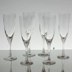BERTIL VALLIEN, Chateau, 6 st champagneglas, Kosta Boda