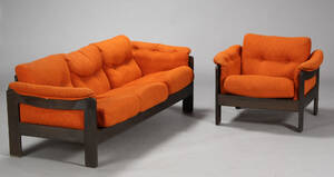 Dansk møbelproducent. Tre-pers. sofa samt lænestol 2