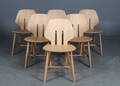 Ejvind A. Johansson. Sæt på seks stole, model J-67  6
