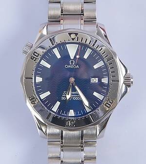 HERRARMBANDSUR, Omega Seamaster Professional, stål.