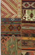 Kelim, Patchwork, Handsydd, 251x203