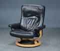 Ekornes  Stressless. Lænestol, sort læder