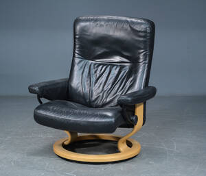 Ekornes Stressless. Lænestol, sort læder