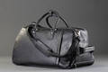 Mads Bruun Collection. Trolley-taske af sort skind