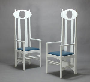 Charles Rennie Mackintosh 1868-1928. 2 stk. Argyle Carver Armchair 2