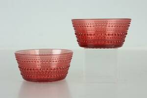 OIVA TOIKKA, skålar, 2 st, Kastehelmi, Iittala