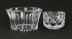 Skålar i kristall 2st, Orrefors, Gunnar Cyrén