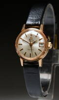 Vintage Omega Genève Automatic damearmbåndsur af forgyldt stål