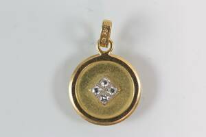 HÄNGE med diamanter, 4 st, guld, 18 k, ca 1,9 g