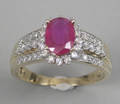 Rubin- og brillantring