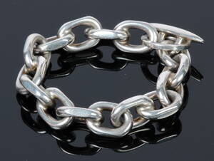 Ankerkæde. Armlænke af sterling sølv, 118 gram