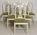 STOLAR, 6 st, gustaviansk stil, Axet, 1900-tal.