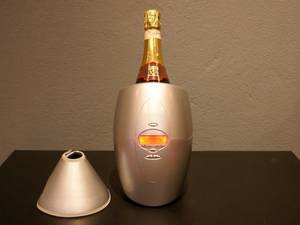 Care4wine vin temperator JC-1, Sølvfarvet