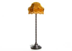 GOLVLAMPA, koppar, spiralvriden, 1900 - talets första hälft