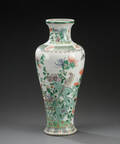Kinesisk vase, Famille verte, 1800-tallet Denne vare er sat til omsalg under nyt varenummer 4331584