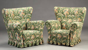 Dansk møbelproducent. Par lænestole, 1940erne 2