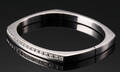Armring i 14 kt hvidguld med brillanter, 0.80 ct.