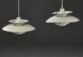 Poul Henningsen. Par PH5 pendler, hvid 2