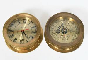 Klocka samt barometer