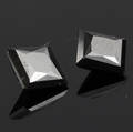 Uindfattet behandlet sorte diamanter ca. 2.45 ct.