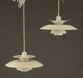 Poul Henningsen. Par PH5 pendler, hvid 2