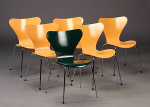 Arne Jacobsen. 7er spisestole, model 3107 6