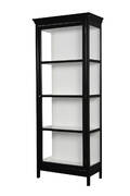 Vitrine, sort antikbemalet