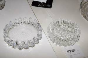 2 st kristallskålar, diam 15 och 17 cm
