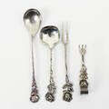 UPPLÄGGNINGSBESTICK, Silver, rosor