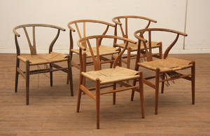 Hans J. Wegner 1914-2007  Y-stole 5 Denne auktion er annulleret - se nu vare 1894327