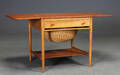 Hans J. Wegner. Sybord, teak og eg, model AT-33  Denne vare er sat til omsalg under nyt varenummer 4320066