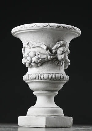 Kolosal havekrukke  blomsterkrukke, stenmateriale