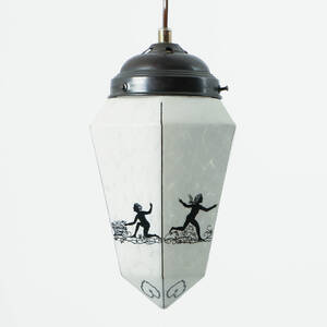 TAKLAMPA, glas, 1930-tal
