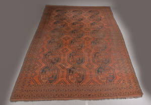 Afghansk tæppe, uld på uld, 420 x 286 cm