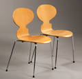Arne Jacobsen 1902-1971. Par stole, Myren, 3101. 2