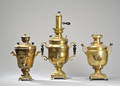 Tre samovar af messing. 1800-tallets slutning 3