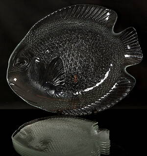 FAT SAMT ASSIETTER, 7 delar, fiskdekor.